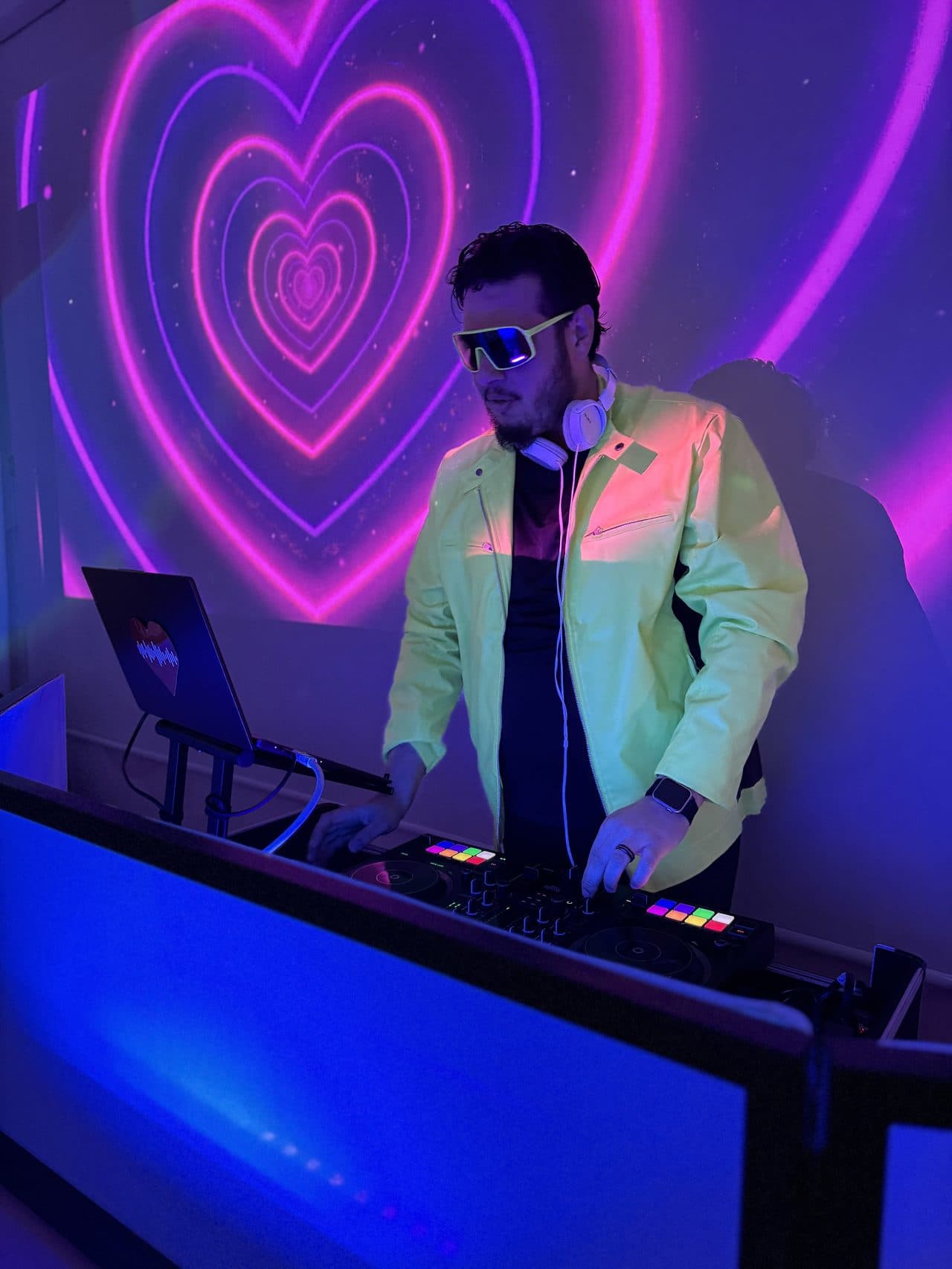 DJs With A Cause DJ performing at a Miami community event