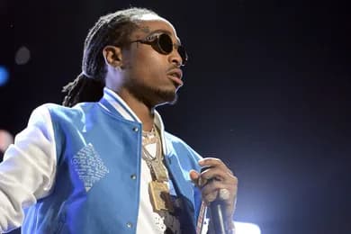 Quavo performing — he hosted a surprise QRÖMELIFE listening session on September 27, 2026, where Offset joined him to preview 'Away'.